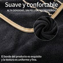 YURIRIA 6PCS Toallas de Baño Altamente Absorbentes Juego de Toallas de Microfibra Toalla para Baño Ultrasuave Grandes para Cuerpo para Hotel,Playa,Deportes(Negro) - gris - Ver 8