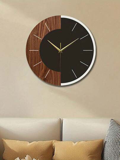 1Pc, Creative Double Clock, Unique Living Room ation Bedroom, Kitchen, Office Home ation, Acrylic Material, National Day, s, Ho warming s. view 2