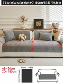 1 Vỏ đệm ghế sofa bốn mùa, tấm lót ghế sofa chống trượt tối giản hiện đại, vỏ bọc ghế sofa chống bụi và có thể giặt được, mềm mại và chống phai màu, bảo vệ thân thiện với thú cưng, phù hợp cho phòng ngủ, văn phòng, phòng khách, ghế sofa hình chữ L và ghế sofa 1/2/3/4 chỗ ngồi - Màu xám đen - Xem 17