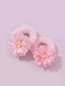 زوج من أربطة الشعر الكرويّة ثلاثية الأبعاد، جميلة للاستخدام اليومي، حاملات ذيل الحصان، أربطة الشعر، أشرطة المطاط للشعر، حبال الشعر