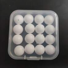 16 个/盒 12 毫米钓鱼浮球，高可见度浮力钓鱼球，引人注目的钓鱼配件