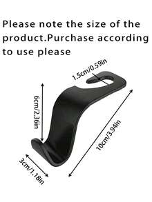 Car Hook Strong And Stable Small Hook Hidden Multifunctional Storage Rear Seat Hook Car Accessories - Black - View 12