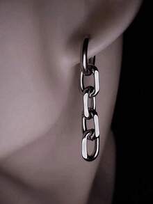 1 Paar einfache, massive Edelstahl-Creolen, vielseitig für den täglichen Gebrauch, unisex