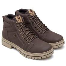 Men's Combat Boot Comfortable, Resistant, Urban And Casual - 鏽棕色 - 查看 2