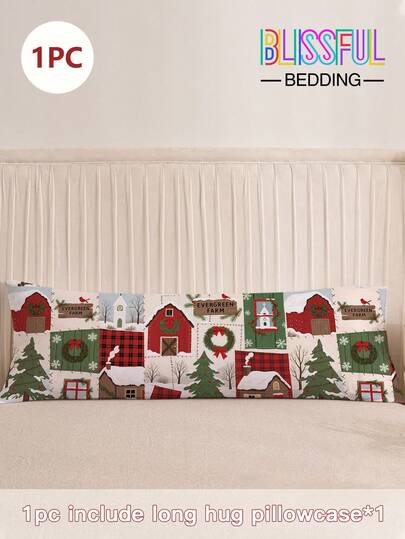 1 件高清数码印花长款抱枕套，100% 涤纶，适用于房间、客厅装饰、宿舍（男孩/女孩）、露营、野餐