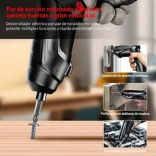 Portable Electric Drill Kit With Complete Accessories: Easy Repairs And Construction! - Black - View 5