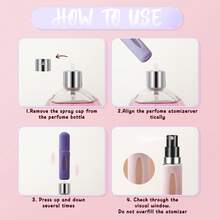 5ml绒毛钥匙扣香水喷雾器 | 天鹅绒旅行喷雾瓶，带可爱饰物