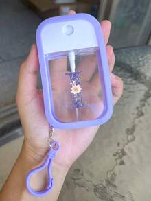 1 chai xịt khử trùng tay dưỡng ẩm, 26 chữ cái màu tím, chai xịt du lịch di động 50ml, giá đựng nước rửa tay bằng silicon có móc khóa, thiết kế quấn toàn bộ, có dây đeo, dễ sử dụng, chất liệu silicon mềm, di động khi đi du lịch, vật dụng cần thiết hàng ngày, du lịch, công việc hàng ngày, vật dụng cần thiết cho trường học, có móc khóa chữ cái màu tím để dễ dàng nhận biết (Sản phẩm này không chứa, vui lòng thêm nước sau khi nhận và mở) - Màu tím - Xem 22