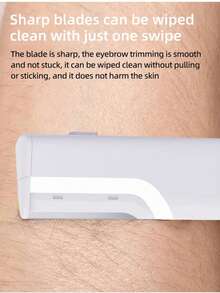 电动修眉器，配4个替换刀头，电动除毛器，女士电动剃须刀，配4个替换刀头，面部脱毛器，操作简便，不刺激皮肤，动力强劲，纯电动，不锈钢刀片，轻松打造干净利落的眉形，刀头可拆卸，小巧便携，适用于身体多个部位