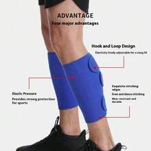 1pc Adjustable Compression Leg Sleeve, Suitable For Running, Cycling, Sports Like Badminton To Relieve Muscle Soreness - Multicolor - View 4