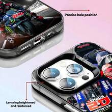 Custodia nera IMD con il numero 20 di Fabio Quartararo, colore argento, custodia morbida adatta per iPhone 16, 15, 14, 13, 12, 11, XS, Pro Max, 17, 17 Pro, 17 Pro Max - Z3 - Visualizzare 6