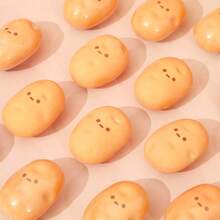 Goma de borrar de plástico con diseño de patata, goma de borrar de novedad kawaii para lápices y escritura, útiles escolares y de oficina, gomas de borrar para niños