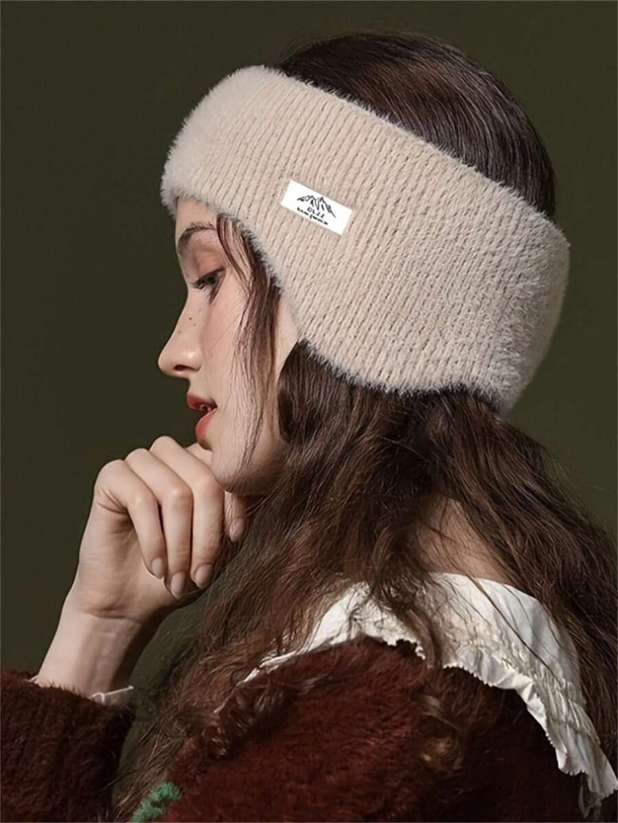 1pc New Winter Warm Ear Muffs, Windproof And Cold-Proof Riding Eye Mask With Light Blocking White Ear Muffs - Multicolor - View 1