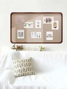 1 件深驼色/米色毛毡框架公告板，可重复使用毛毡墙板背景展示墙毛毡板组合相框 - 彩色 - 查看 9