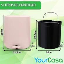 Papelera de oficina - Rosa - Ver 3