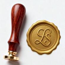Custom 25mm Wax Seal Stamp Kit For Wedding Invitation , Custom Wax Stamp Kit For Gift , Initial Wax Seal Stamp Custom For Gift - Multicolor - View 3