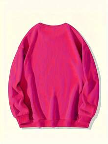 2025 New Women's Sweatshirt Casual Long Sleeve Sweater For Women Da Er Ling - Green Heart Print, Round Neck Machine Washable Regular Fit For Autumn Winter, Ribbed Cuffs Loose And Comfortable - 綠色的 - 查看 8