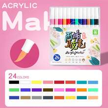 New 72 Color Large Capacity With Ink 30% Water-Based Acrylic Marker With Soft Tip, Suitable For Beginners To Draw, Easy And Fast Color. Birthday Presents For Friends, School Drawings, Back To School
