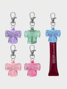 1/2 Paquetes Set de Llavero con Brillo de Labios Llavero con Tapa de Lápiz Labial Portátil, Set de Brillo de Labios, Set de Lápiz Labial, Set de Llavero de Lápiz Labial, Accesorios de Viaje, Set de Lápiz Labial Llavero, Accesorios Multifuncionales, Diseño Portátil de Tapa de Llavero de Lápiz Labial Fácil de Conectar a Llaves, Accesorios para Mujer - Multicolor - Ver 1