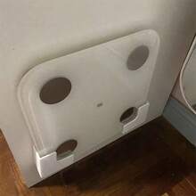 2/4件套壁挂式体重秤收纳架支架 - 无痕粘贴安装，耐用塑料材质，节省空间设计，适用于浴室和家庭健身房，兼容体脂秤和健身器材，浴室收纳架，外观时尚，安装牢固，带收纳盒 - 彩色 - 查看 4