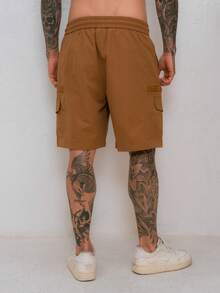 Men's Bermuda Shorts Summer Regular Fit Pocket Drawstring Beach Going Out Night Out Weekend Casual Holiday Sports Cycling Daily Baby Moon Garden Photoshoot Birthday Formal & Evening - 駝色 - 查看 6