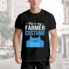 Camiseta de disfraz de granjero de Halloween, este es mi granjero. 100% Algodón. Regalo para hombres, mujeres, papá, mamá y amigos. Tallas S-XXXL. Negro - Negro - Ver 4