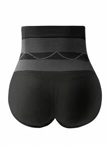 1件裝 女款無縫收腹提臀塑身短褲 - 黑色 - 查看 8