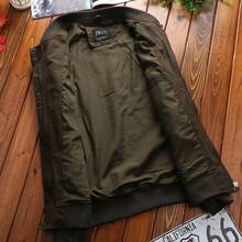 Spring And Autumn Jacket Men American Retro Workwear Short M1 Pilot Jacket Men's Top - Màu Khaki - Xem 4