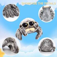 Spider Plush 6.9 Inch - Spider Stuffed Animal: Perfect Jumping Cute Spider Plush Gift For Kids 3+, Brown