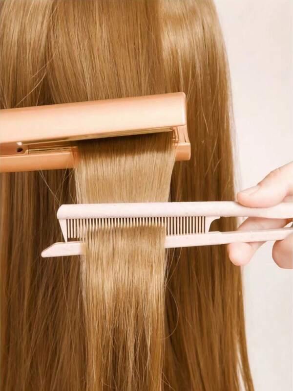 مشط تسريح الشعر من قش القمح مع شظية - فرشاة تصفيف على شكل V للشعر الناعم والأملس، مشط مسطح بجودة صالون للتمليس والتجعيد وعناية الشعر | أدوات شعر أساسية للنساء والفتيات وصالونات الحلاقة والسفر والعودة إلى المدرسة والمناسبات الخاصة