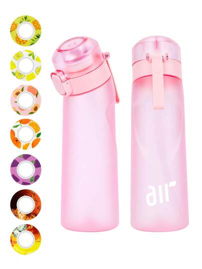 1 pezzo Borraccia sportiva, set di partenza per borraccia, borraccia con 1 busta di aroma casuale, adatta per palestre, scuole, borraccia per acqua aromatizzata