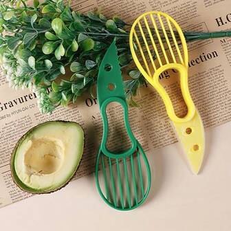 Avocado Slicer, Shea Kernel Butter, Fruit Peeler, Paper Cutter, Pulp Separator, Plastic Knife, Vegetable Tool Gadget