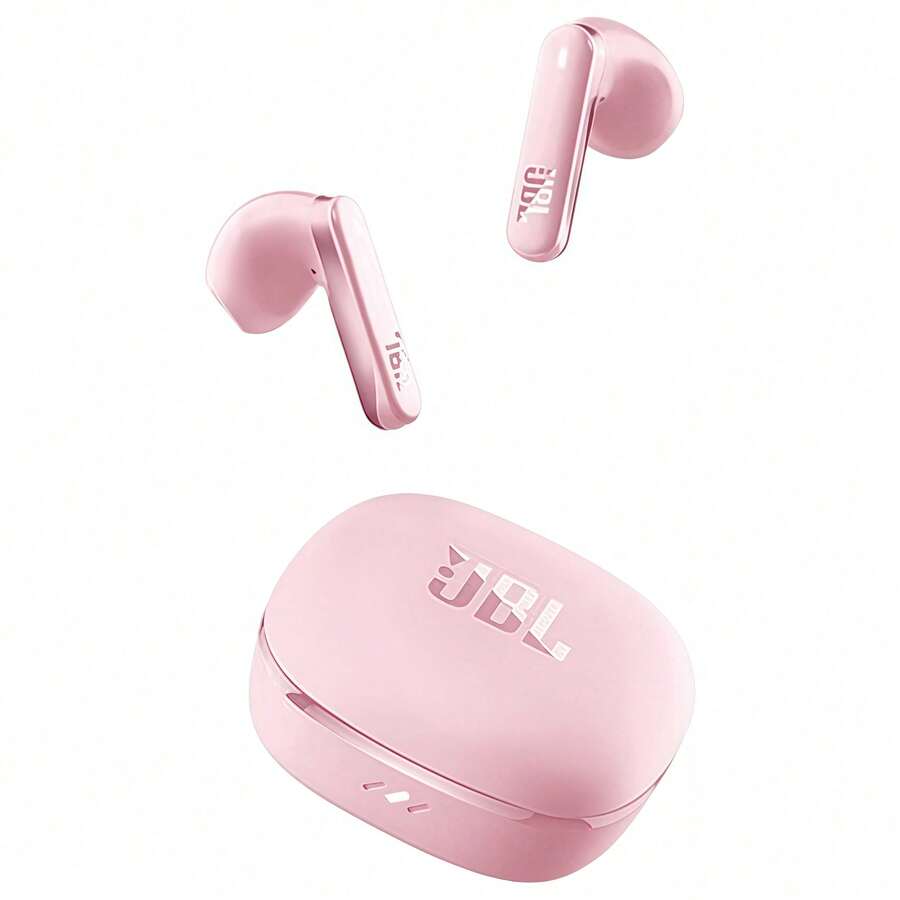 JBL T280TWS X3 Wireless Sports Earphones, Air Conduction Technology, Comfortable Long-Lasting Wear, Dual-Mode Intelligent Noise Cancellation, Perfect For Fitness And Business, Pink - Pink - View 1