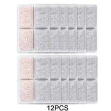 4pcs/8pcs/12pcs Cat Fountain Filter, 4 Grids Rectangular Replacement Filters, Compatible With Pet Fountain, Activated Carbon Filter, Suitable For Automatic Pet Drinking Fountain, Cat & Dog Water Dispenser Accessories - White - View 10
