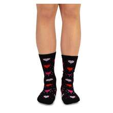 Women's Valentine's Day Cotton Crew Socks - 5 Pair Pack, Love Heart Design, Comfortable & Breathable,Women's 9-11 6-9 US - 如圖695 - 查看 7