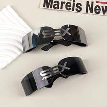 1pc New Frameless Funny Party Unisex Personalized Metal Decor Fashion Glasses