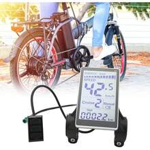 Yunir Pantalla de Panel de Visualización LED para Bicicleta Eléctrica, Medidor de Pantalla Impermeable 24V 36V 48V 60V 5 Pines M5 Ebike para Scooter E Universal, Bicicletas Eléctricas - 1 - Ver 9