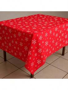 Toalha de Mesa Oxford Natal Estampada Sortida Papai Noel Vermelho Verde Enfeites Natalinos Ceia Jantar Decoração Mesa Cozinha