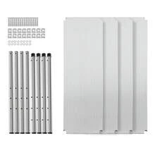 WUPYI2018 Edelstahl Küchentisch, 150 x 120 x 40 cm Küchentisch Edelstahltisch Schwerlastregal Arbeitstisch 4 Böden Gastronomie Regal, 50kg für Speisekammern, Restaurants, Küchen, Großküchen