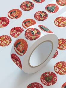 500/2500 Stücke Cartoon Fröhliche Weihnachten Aufkleber für Kinder Laptops Computer Tagebuch Geschenkbox Umschlag Siegelaufkleber Weihnachtsdekoration Geschenke Spielzeug