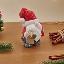 Poupée Gnome Père Noël - Statue de décoration de bureau en résine, ornement de Noël pour la maison, décoration d'étagère de bureau, cadeau recommandé, cadeau de Noël, décoration de vacances, accessoires d'intérieur, cadeau de saison, décoration de chambre kawaii, ornements décoratifs