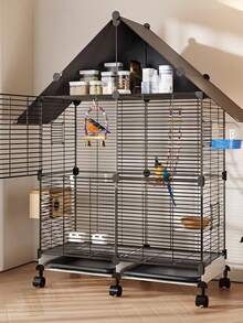 Large Bird Cage For Home Use, Suitable For Parrots, Cockatoos, Mynahs, Finches, Parrots, Luxury Villa Breeding Aviary