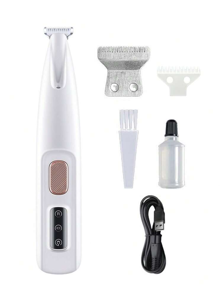 Nuevo kit de aseo para mascotas: Amoladora eléctrica de uñas para perros/gatos, adecuada para mascotas pequeñas, incluye cortaúñas y recortador de almohadillas con luz LED, recargable por USB, funciona con 2 pilas AAA (no incluidas) - Multicolor - Añade 19