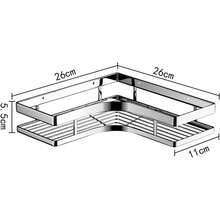 Haofy Estante para Carrito de Ducha, Estante Esquinero para Baño de Acero Inoxidable, Organizador de Baño Esquinero sin Perforación con Adhesivos Que No Dejan Marcas para el Hogar, Haofykm1gicdhgn - 1 - Ver 4