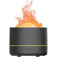 SULVGO Difusor de chamas de 7 cores, controle de rotação de luz de céu estrelado, difusor ultrassônico de fragrâncias de 200 ml com névoa fria, aromaterapia e proteção contra desligamento automático. Adequado para casa e escritório.