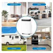 Aire acondicionado portátil con control remoto, 10000 BTU, unidad de CA silenciosa 3 en 1, 3 velocidades, temporizador de 24 horas, enfría la habitación hasta 450 metros cuadrados Pies - Blanco - Ver 9