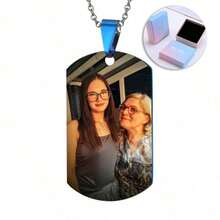 Customized Memorial Badge, Personalized Metal Keychain, Engraved Photo Necklace, Fashionable Pendant, Exquisite Customized Gift, Holiday Commemorative Items,Festive Calendar - Multicolor - View 24