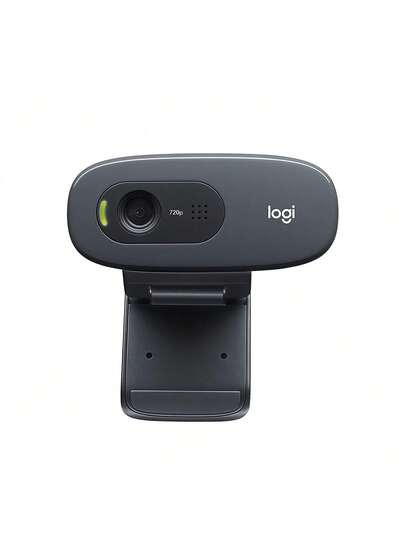 Logitech C270 videokonferenskamera för företag med HD 720P-bildkvalitet, intelligent automatisk ljuskorrigering och brusreducerande mikrofon för tydliga samtal
