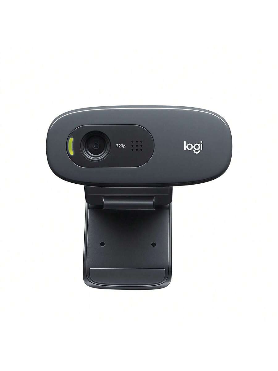 Logitech C270商務視訊會議攝影機 高清720P畫質 智慧自動光線校正 降噪麥克風通話清晰 - 黑色 - 查看 1