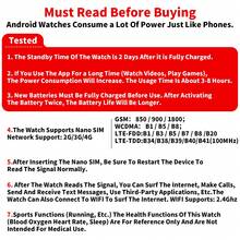 LOKMAT Smartwatch con pantalla AMOLED curva de 2.06 pulgadas, compatible con tarjeta SIM 2G/3G/4G/5G, botón giratorio de 180°, cámara HD, Wi-Fi, acceso a internet, descarga de aplicaciones, monitoreo de frecuencia cardíaca y oxígeno en sangre, reloj inteligente Android